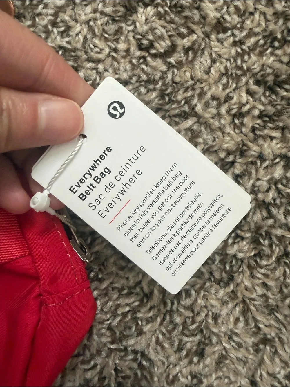 lululemon athletica Red and Olive Belt Bags